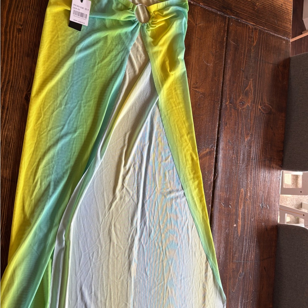 Vibrant Yellow and Green Sarong
